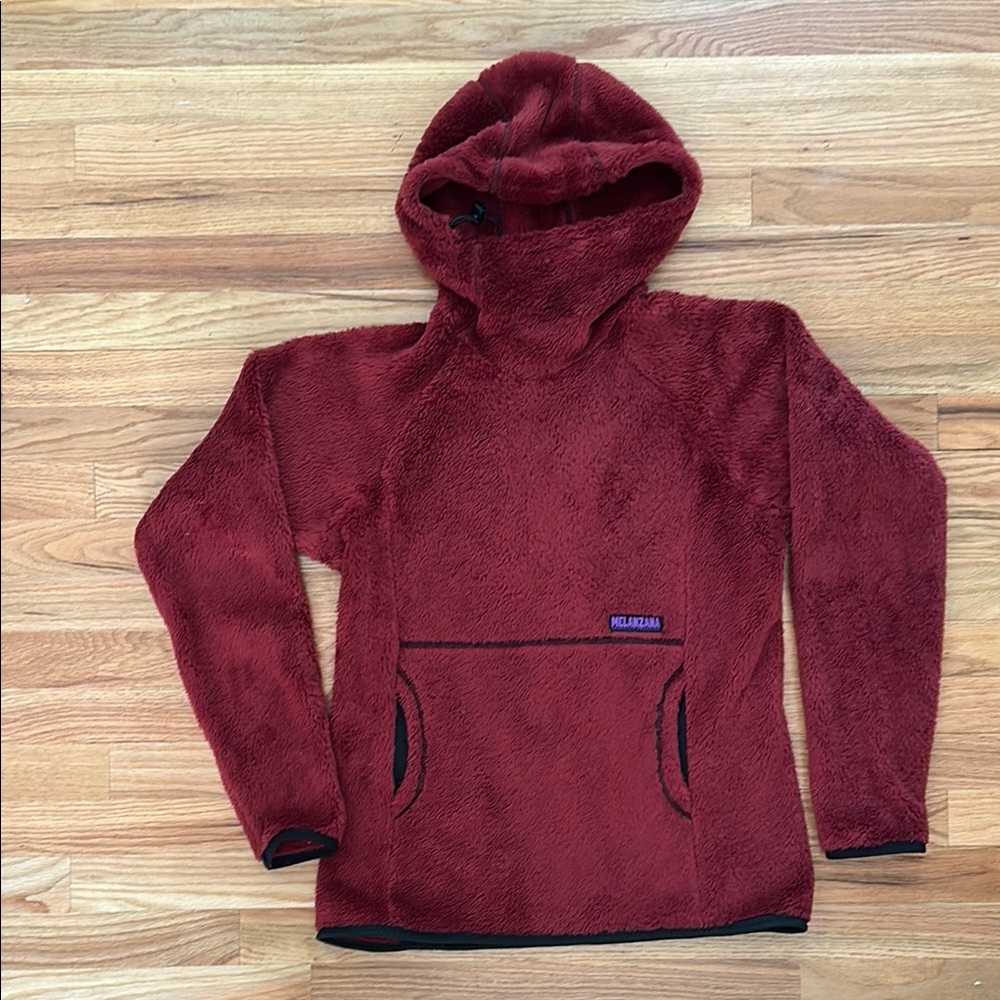 Melanzana Deep Red Fleece Pullover